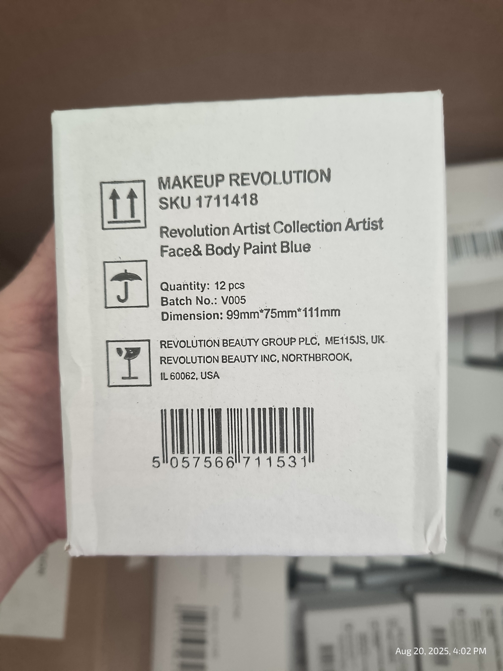 Makeup Revolution Face & Body Paint - Blue Casepack 12 Piece